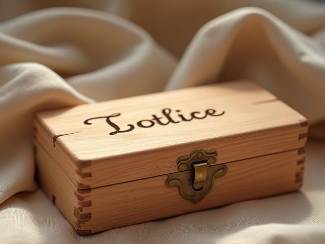 An example of a personalized handmade gift, perhaps a wooden box with an engraved name or a custom ceramic piece.